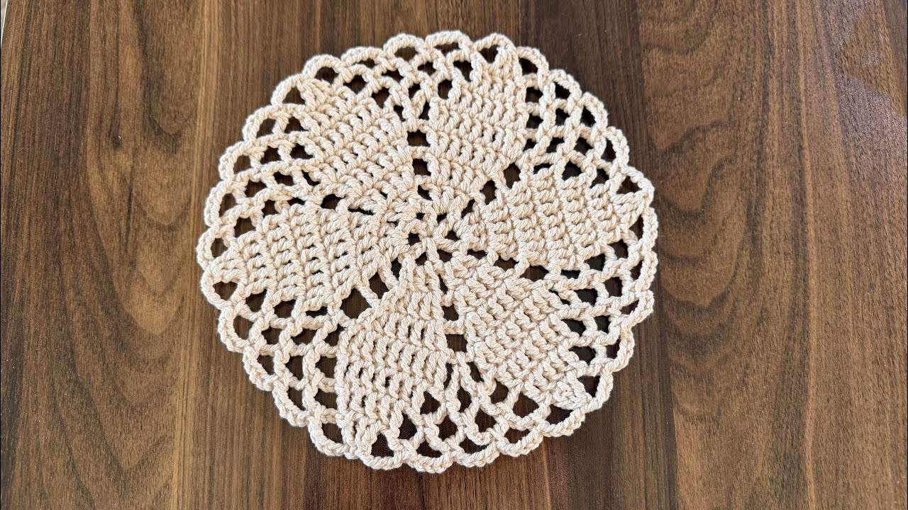 حياكة كروشية مفرش صغير crochet doily