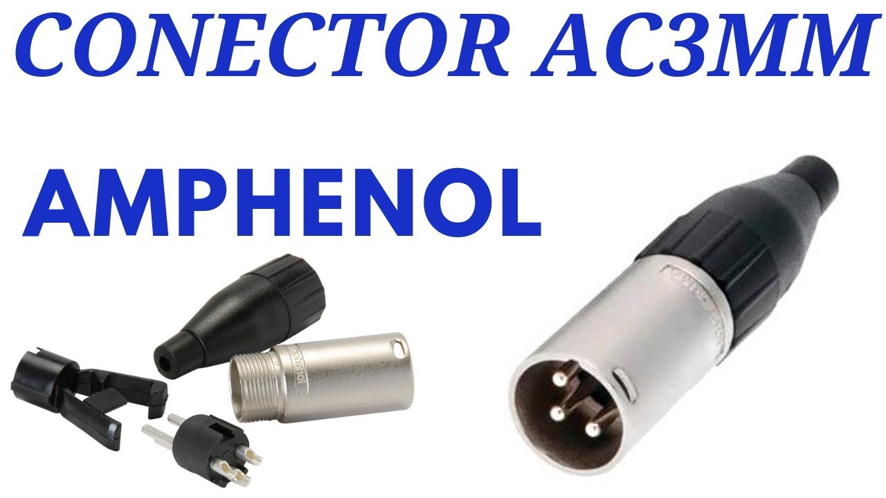 Conector Xlr Macho De Linha Amphenol Ac3mm