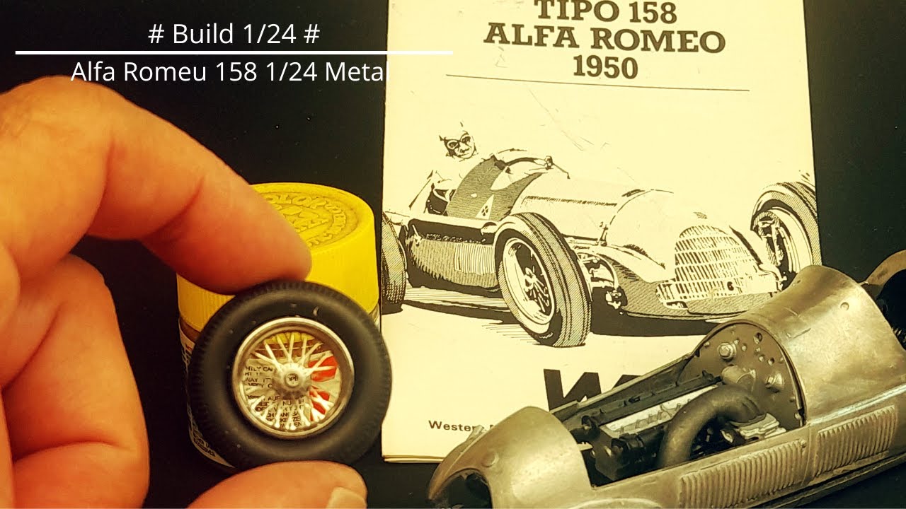 Alfa Romeu 158 Scale Metal Kit 1/24 Western Models to Build