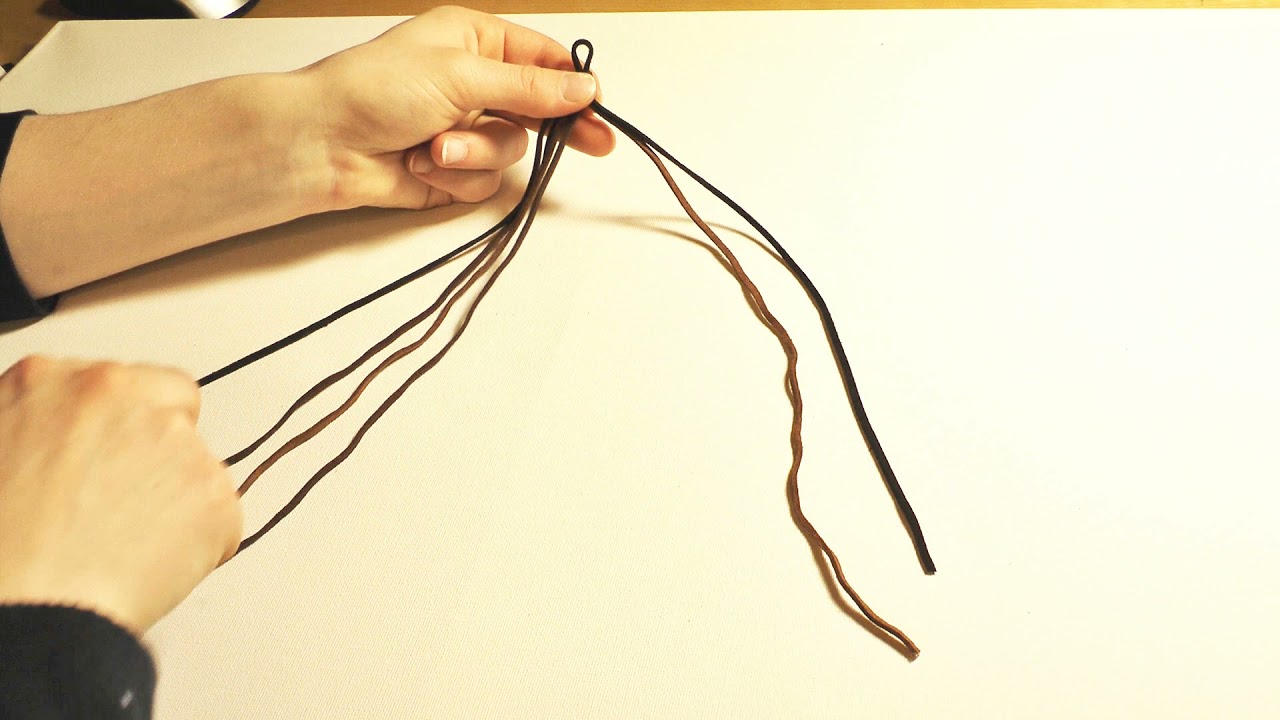 Anleitung: Fischgräten- Lederarmband