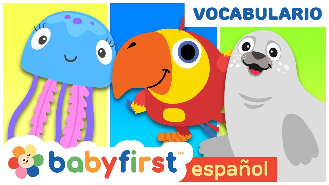 Nuevas Palabras | Huevos Surpresas con Animales Marinos | Dibujos Animados | BabyFirst TV Español