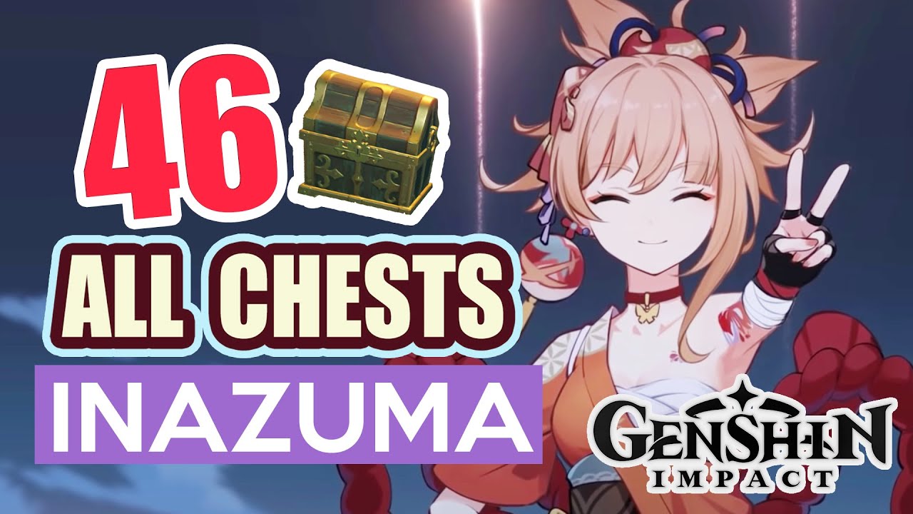 ALL CHESTS IN INAZUMA | Serpent's Head | COMPLETE GUIDE #13 【 Genshin Impact 】