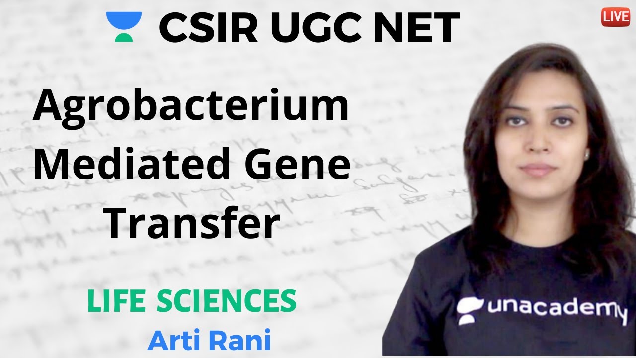Agrobacterium Mediated Gene Transfer | Life Science | Unacademy Live- CSIR UGC NET | Arti Rani