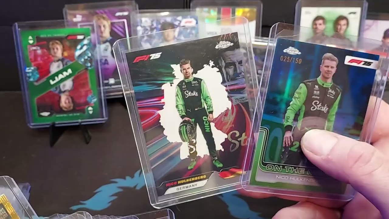 **F1 Card Mail Day** 02/17/26 Part 1 2025 Topps Chrome Neon Nations, The Chain, Logofractor,  Plus!!