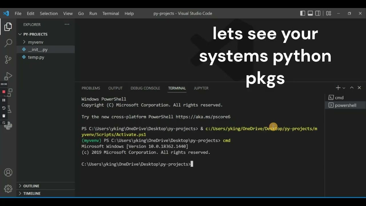 python pip list and pip freeze commands