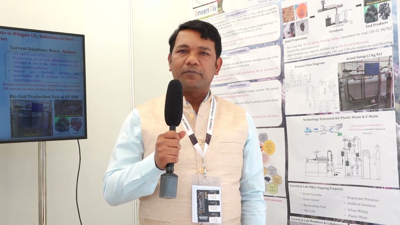 IInvenTiv-2024 ST14: Bio-Coal and Bio-Coke Production from Agro Residue IIT(ISM) Dhanbad
