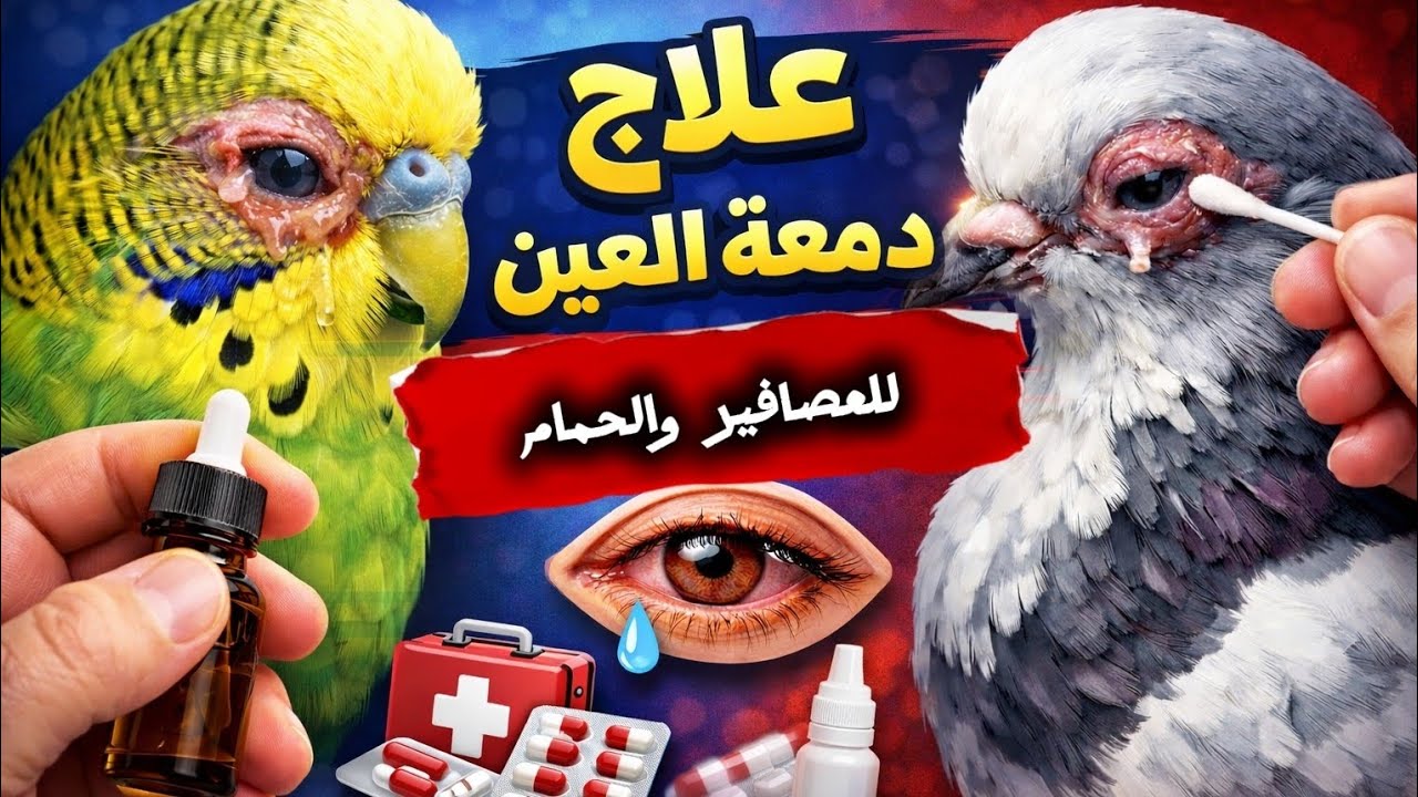 في يوم واحد علاج دمعة العين للحمام والعصافير 