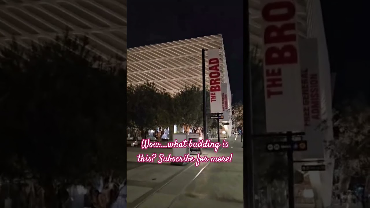 #thebroad #museum #losangeles #travel #building #uniqueshorts #nightscene #jellyroll #jellyrollsongs