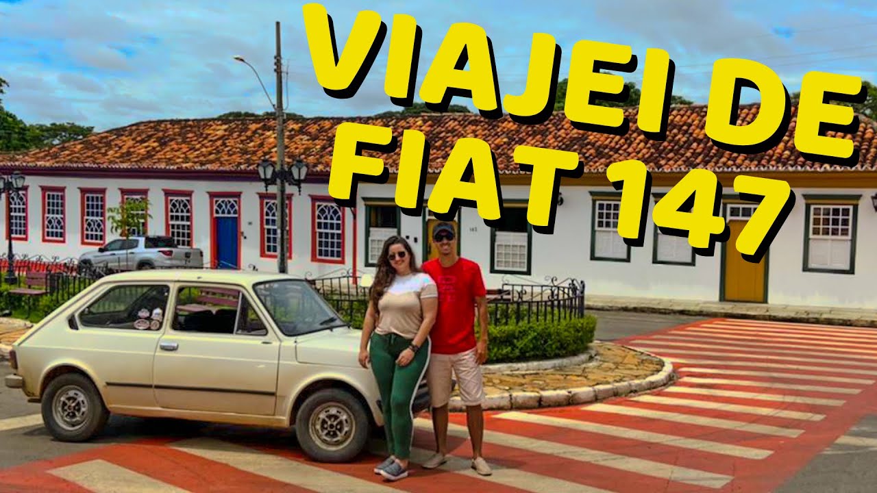 PRIMEIRA VIAGEM DE FIAT 147 *parei em 3 blits*