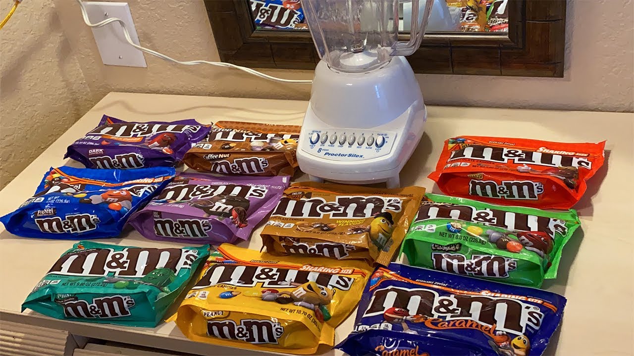 FIZ UM SUPER MILKSHAKE COM TODOS OS SABORES DE M&M’s DOS ESTADOS UNIDOS!!!