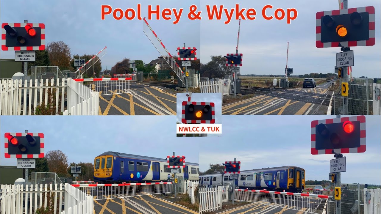 Pool Hey & Wyke Cop Level Crossings, Lancashire 