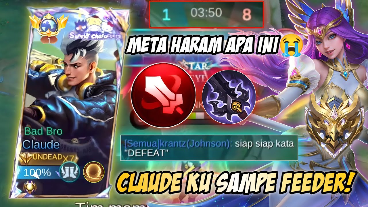 SUMPAH META HARAM APALAGI INI? SATU TEAM KENA BANTAI HABIS HABISAN! GIMANA CARA MENANGNYA? | MLBB