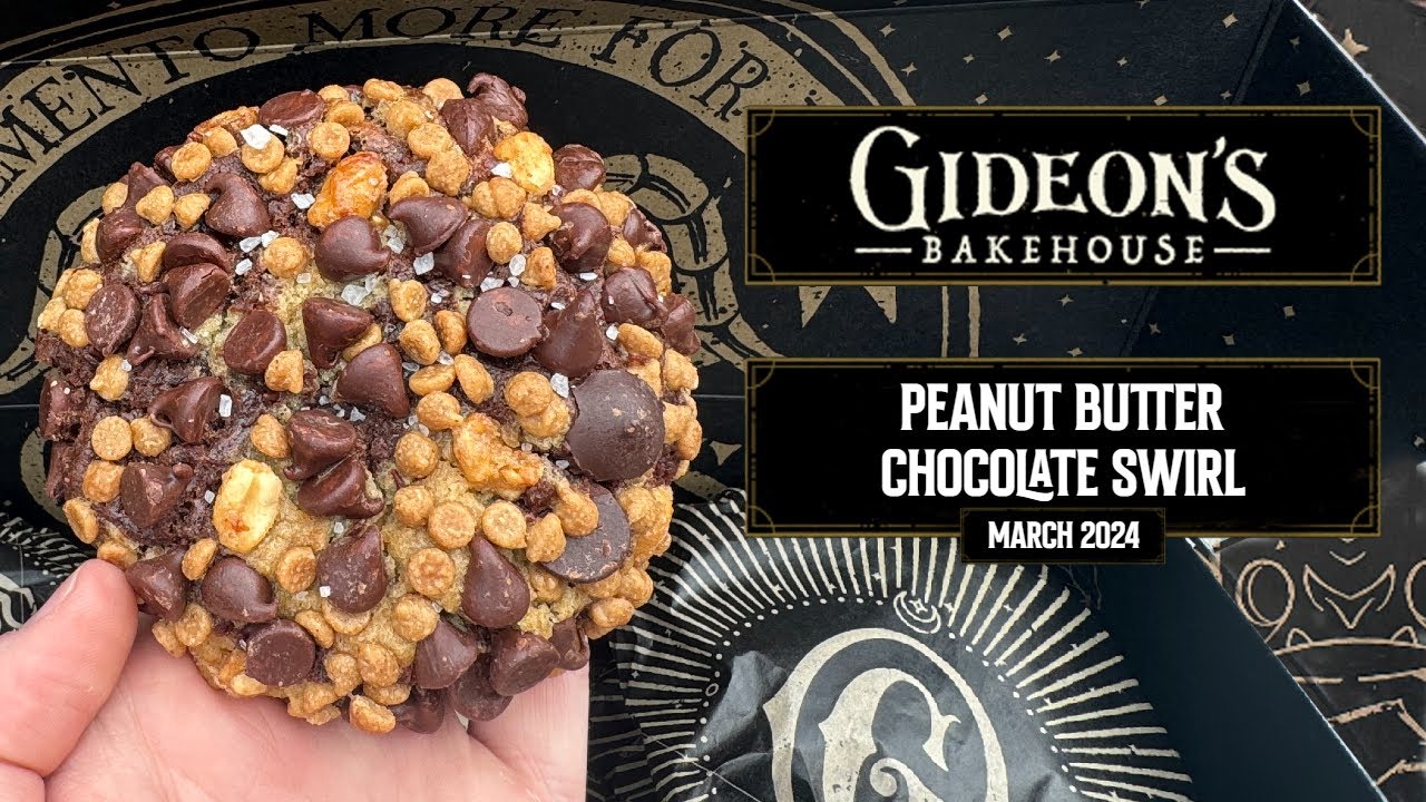 Gideon's Bakehouse Cookie March 2024 | Peanut Butter Chocolate Swirl Review (Disney Springs)