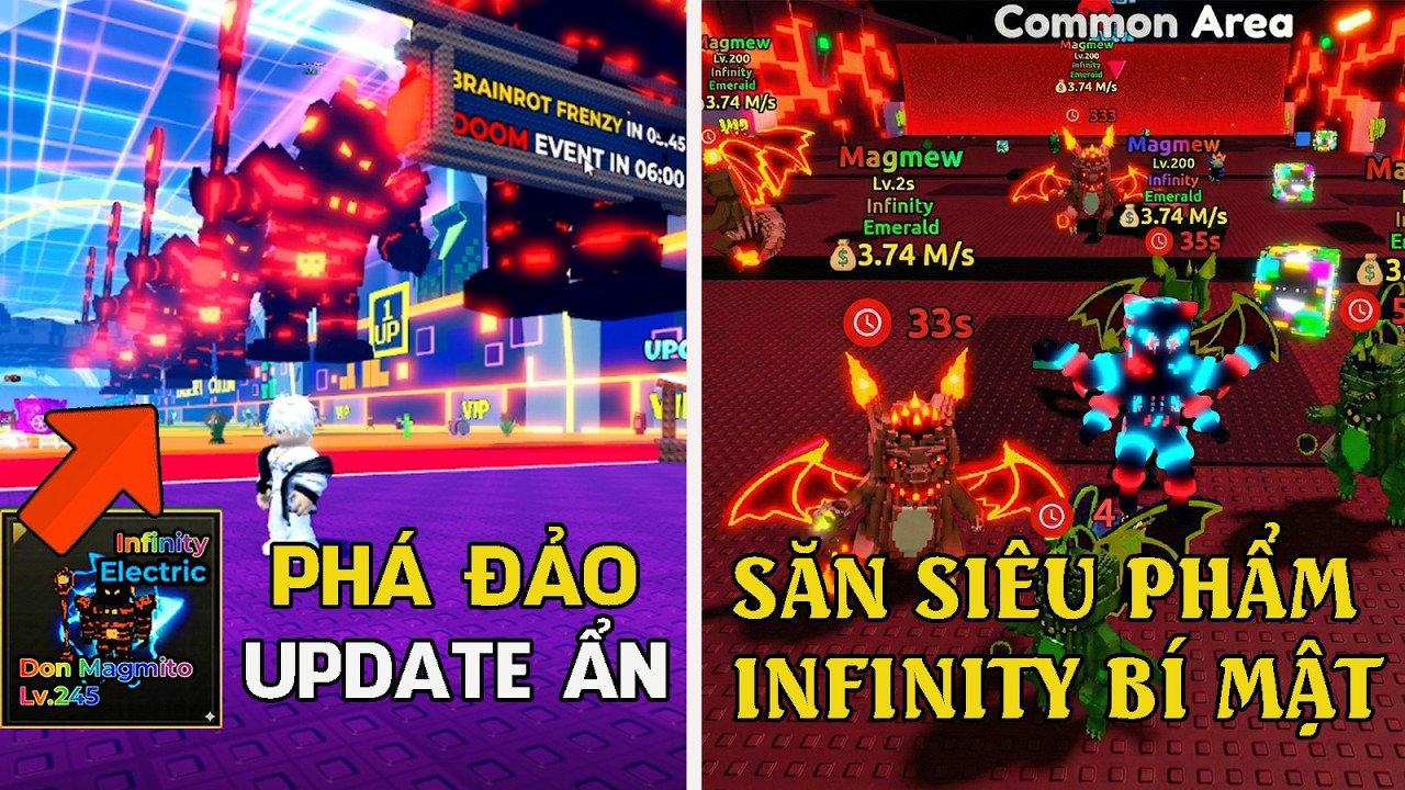 ESCAPE TISUNAMI FOR BRAINROTS| PHÁ ĐẢO UPDATE ẨN SỐC VỚI SIÊU PHẨM INFINITY DON MAGMITO MỚI.