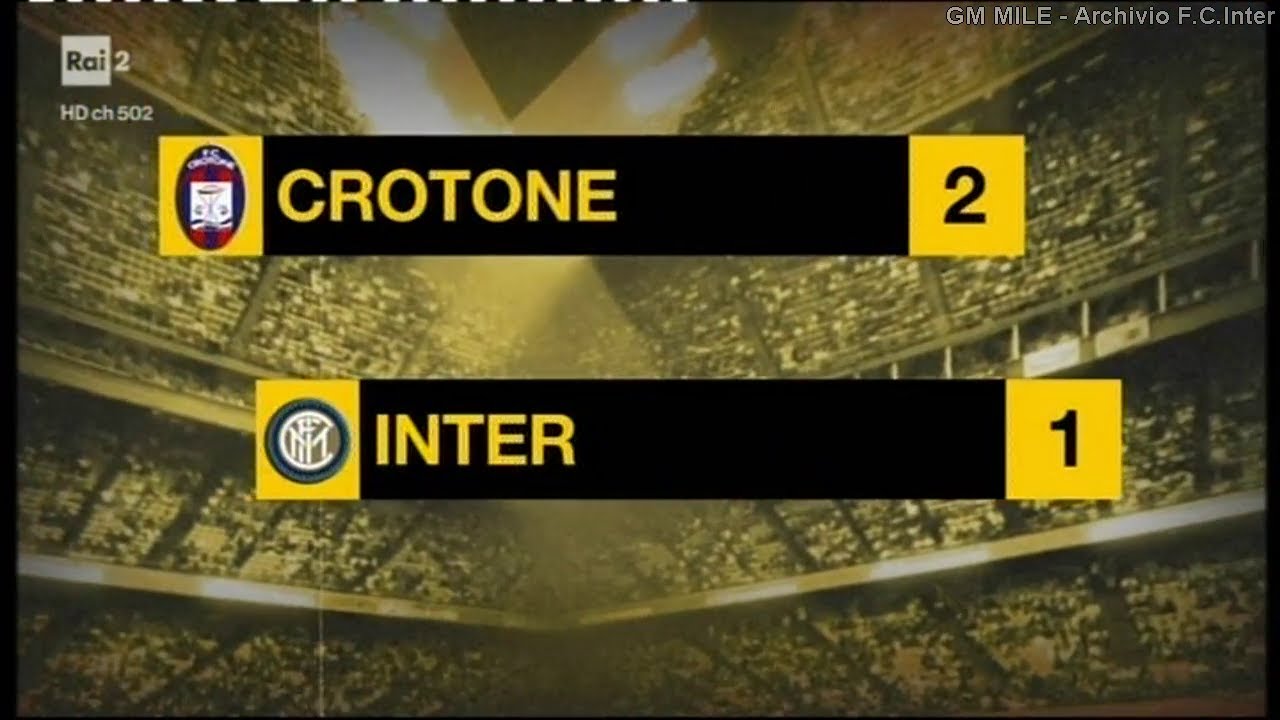 2016-17 (31^ - 09-04-2017) Crotone-INTER 2-1 [Falcinelli(R),Falcinelli,D'Ambrosio] 90°Minuto Rai2