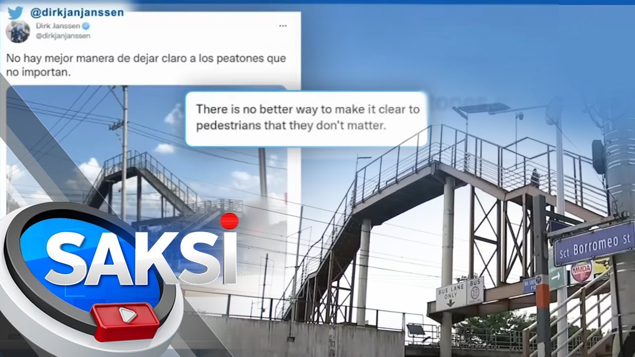 Kamuning footbridge, pinuna ng Consul General ng Kingdom of the Netherlands dahil sa... | Saksi