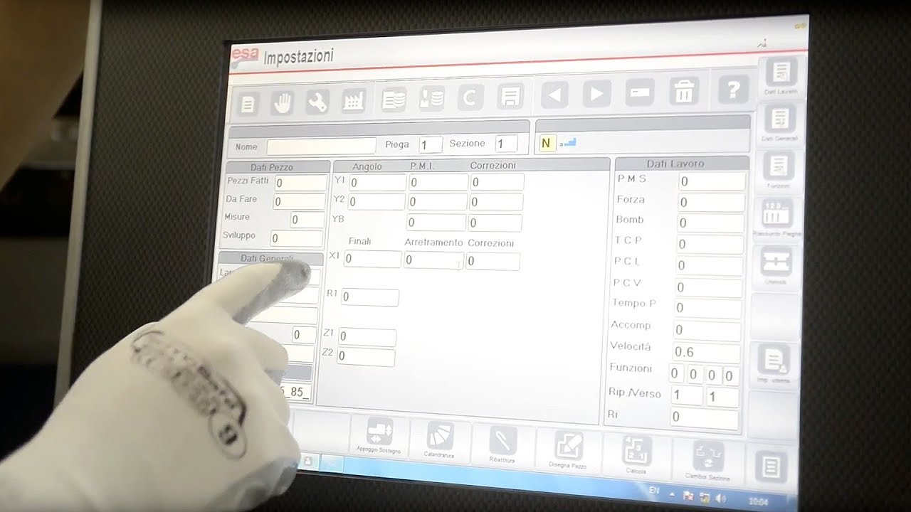 Programma numerico delle presse piegatrici | Tutorial Vicla