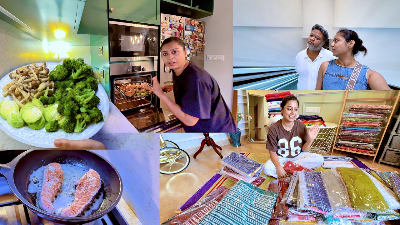 My husband got ANGRY at my shopping! 😡 Saree Collection & Mall Day Vlog