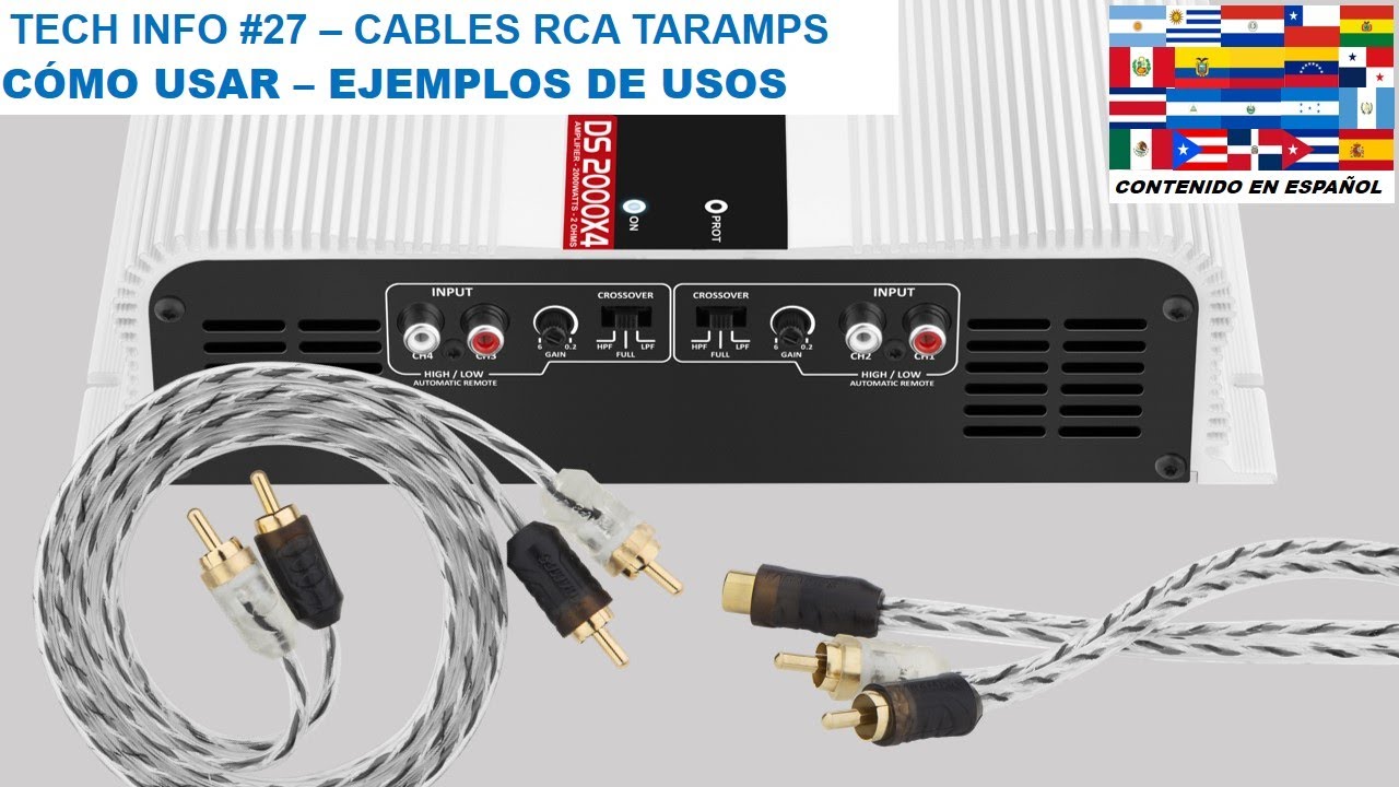 TECH INFO #27 - CABLES RCA TARAMPS - CÓMO USAR - EJEMPLOS DE USOS 1