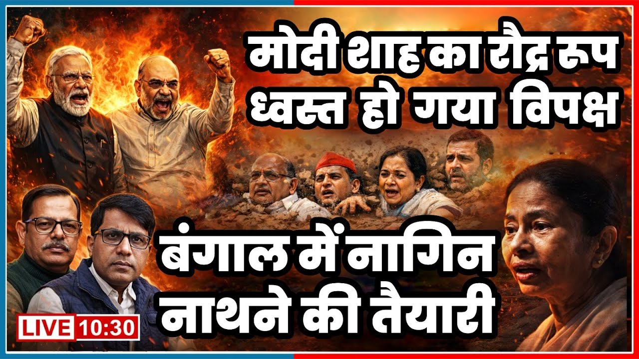 Modi - shah का रौद्र रूप ध्वस्त हो गया विपक्ष  चुनावी तारीख तय होते  शिकार हो गईं ममता