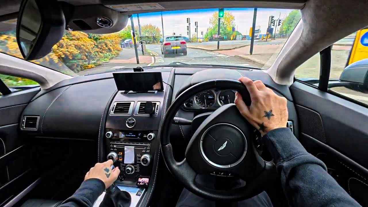 2006 Aston Martin Vantage V8 - POV Newcastle City Centre Drive