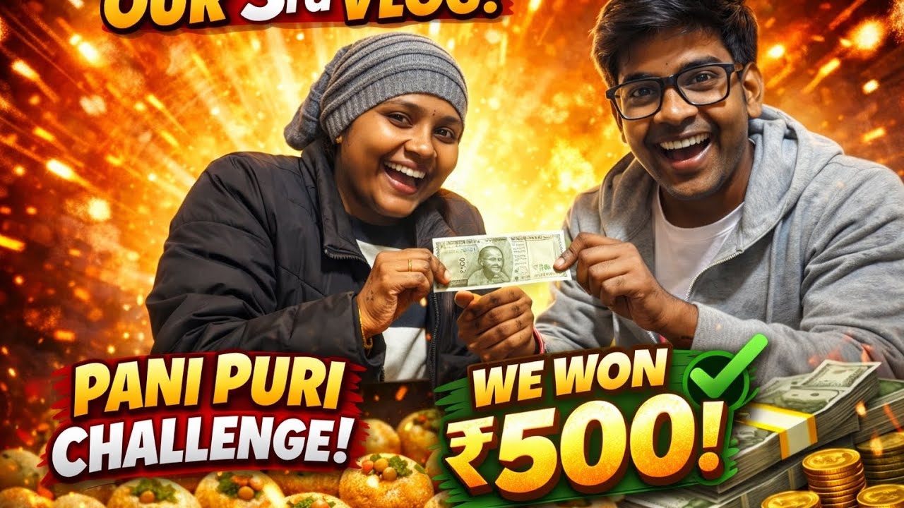 New vlog | pani puri challenge 😝 @Ashishkumawat21 #dillyvlog #indianvlogger 