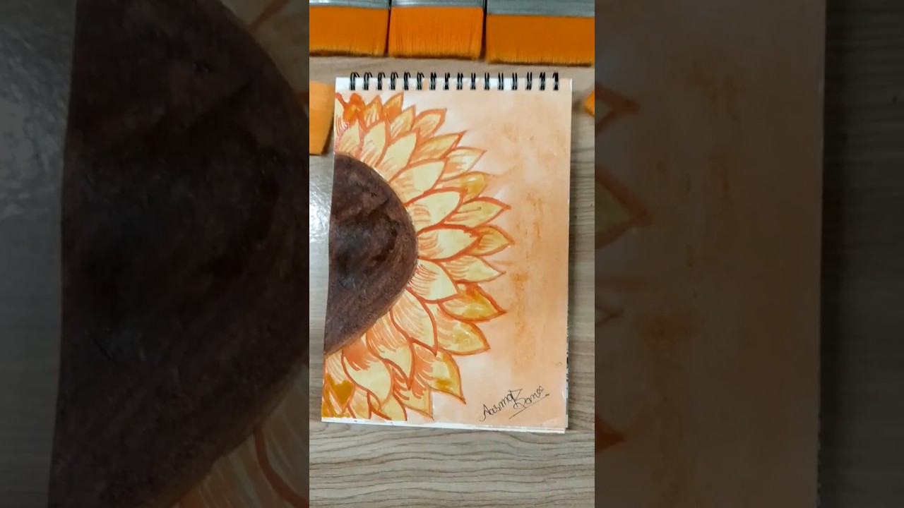 sunflower kaise banate hai,How to draw Sunflower 