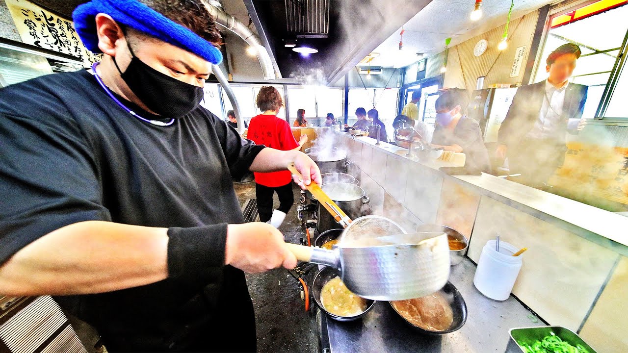 四国に本物の家系ラーメン在り！うどん王国香川で行列を作る凄腕職人！Succeeded in shooting a ramen shop that refused to interview!