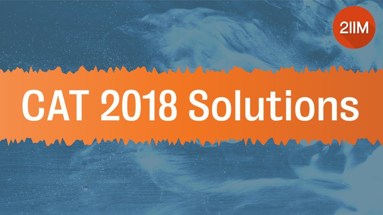 CAT 2018 Question Paper Slot 2 solution | Logarithm