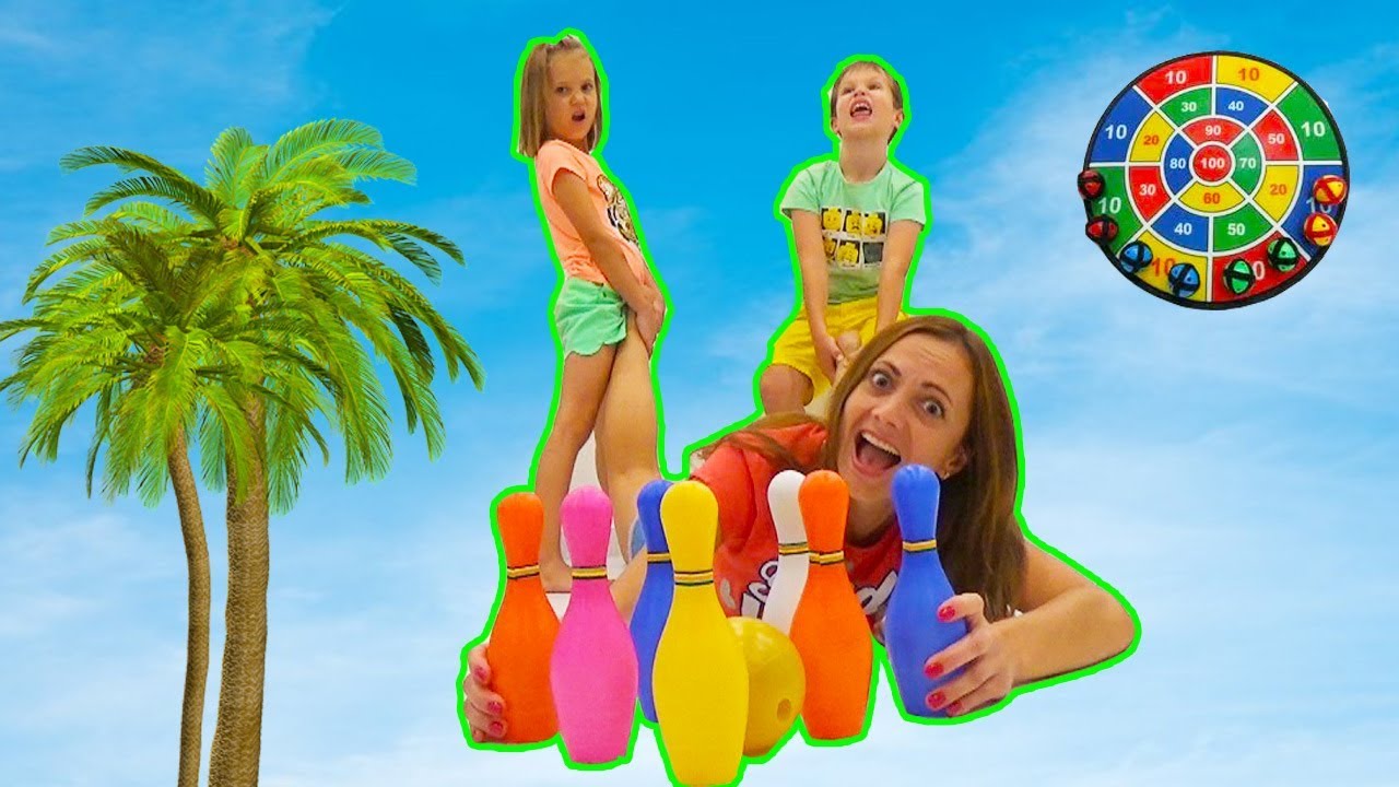 Катя Инна и Макс ОДНИ ДОМА УСТРОИЛИ спортивный Челлендж