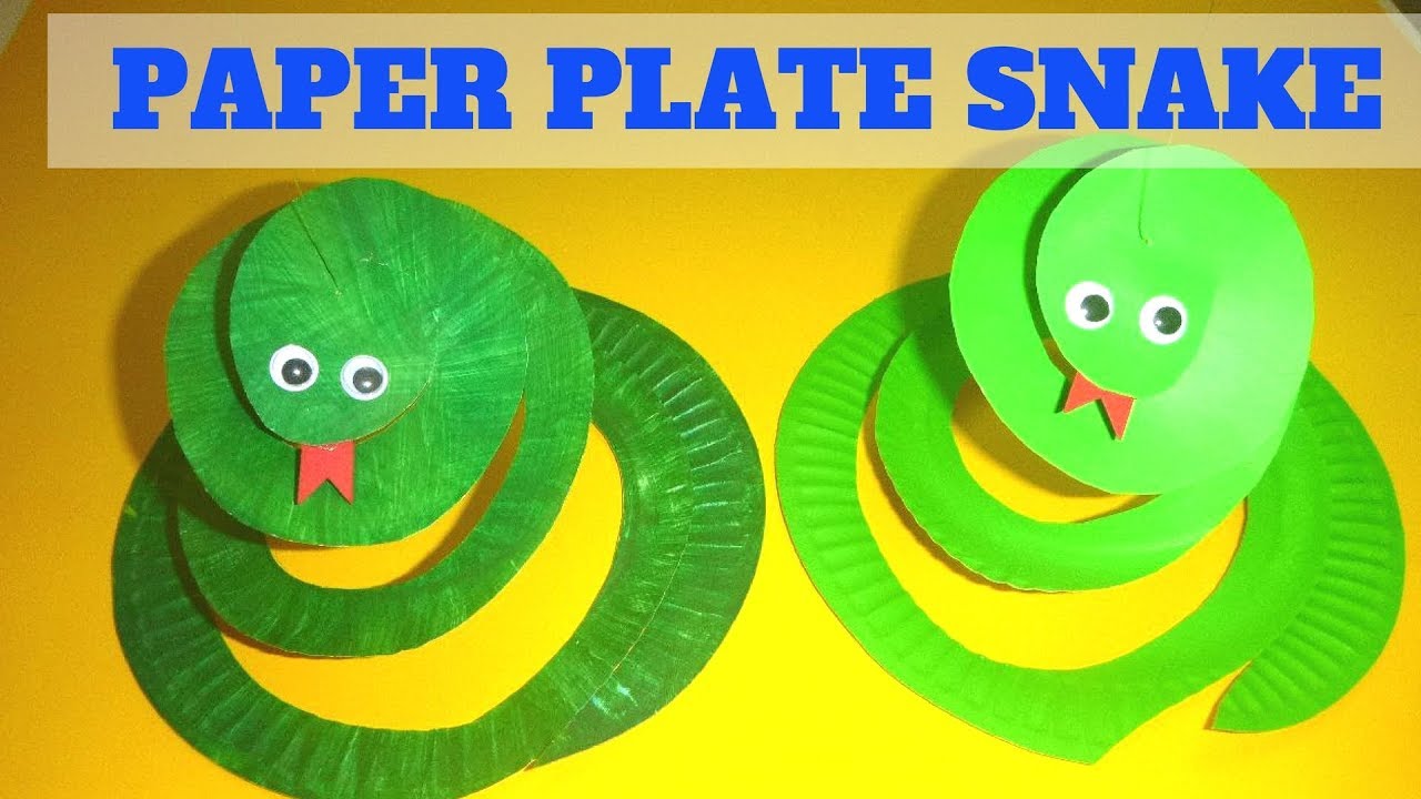 Paper Plate Crafts for Kids | How to Make a Paper Plate Snake