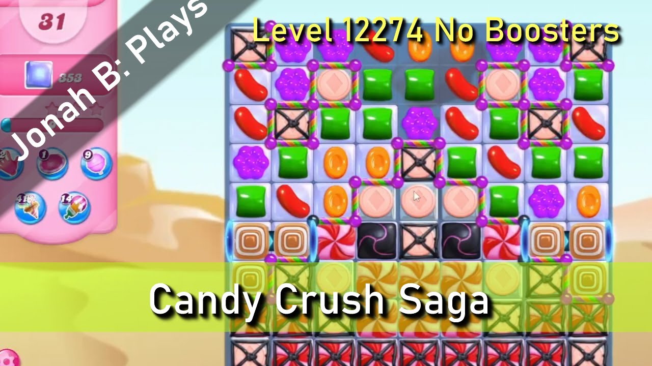 Candy Crush Saga Level 12274 No Boosters