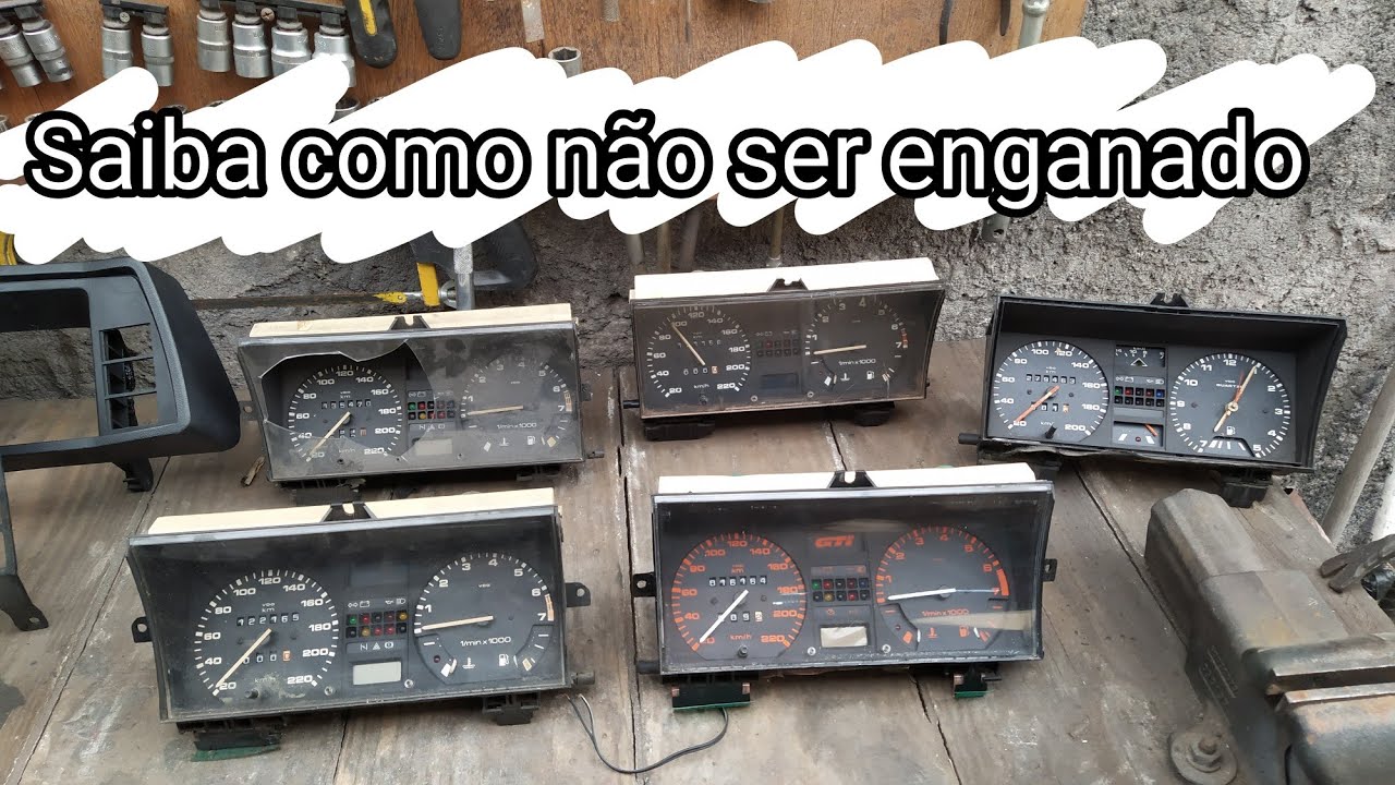 painel de instrumentos Gol Passat e Santana mostrando algumas diferenças pra você não ser enganado