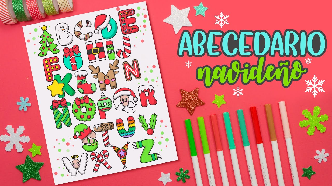 Cómo hacer el ABECEDARIO NAVIDEÑO - ABECEDARIOS CREATIVOS