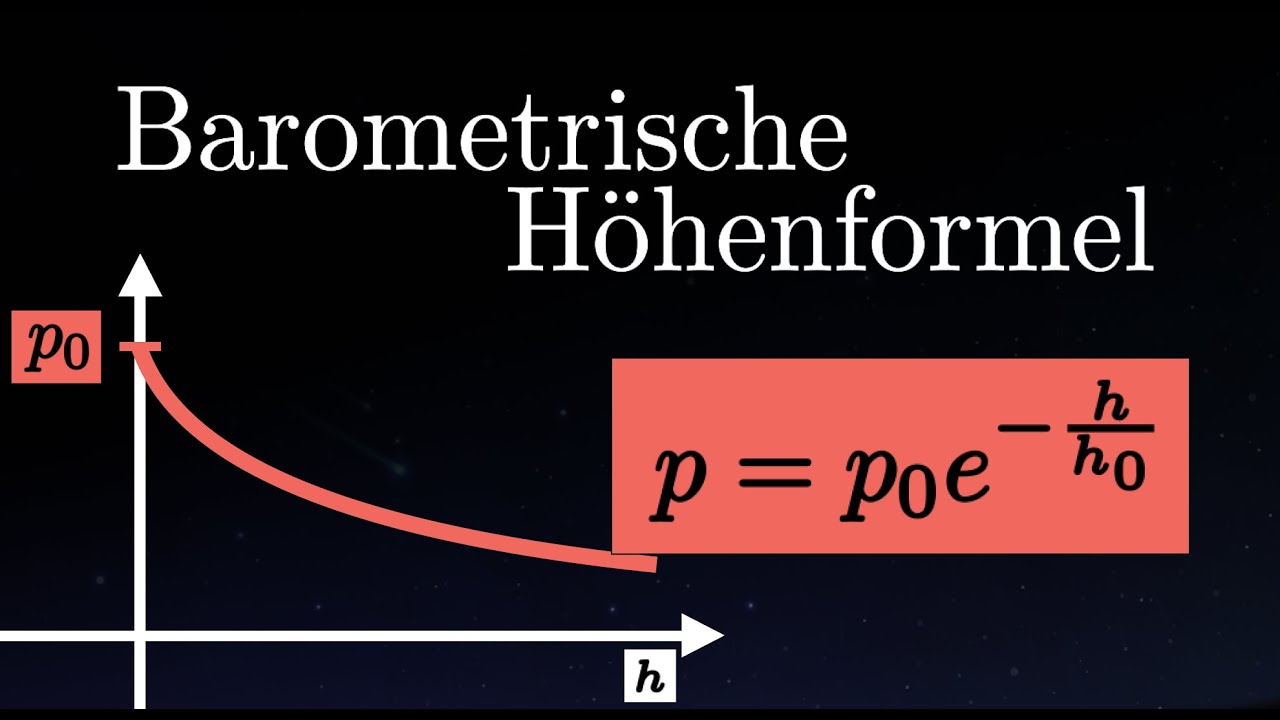 Barometrische Höhenformel - Erklärung, Herleitung, Luftdruck berechnen (Physik)