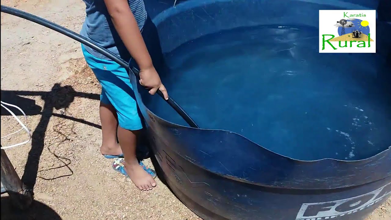 Puxando agua com motor de geladeira