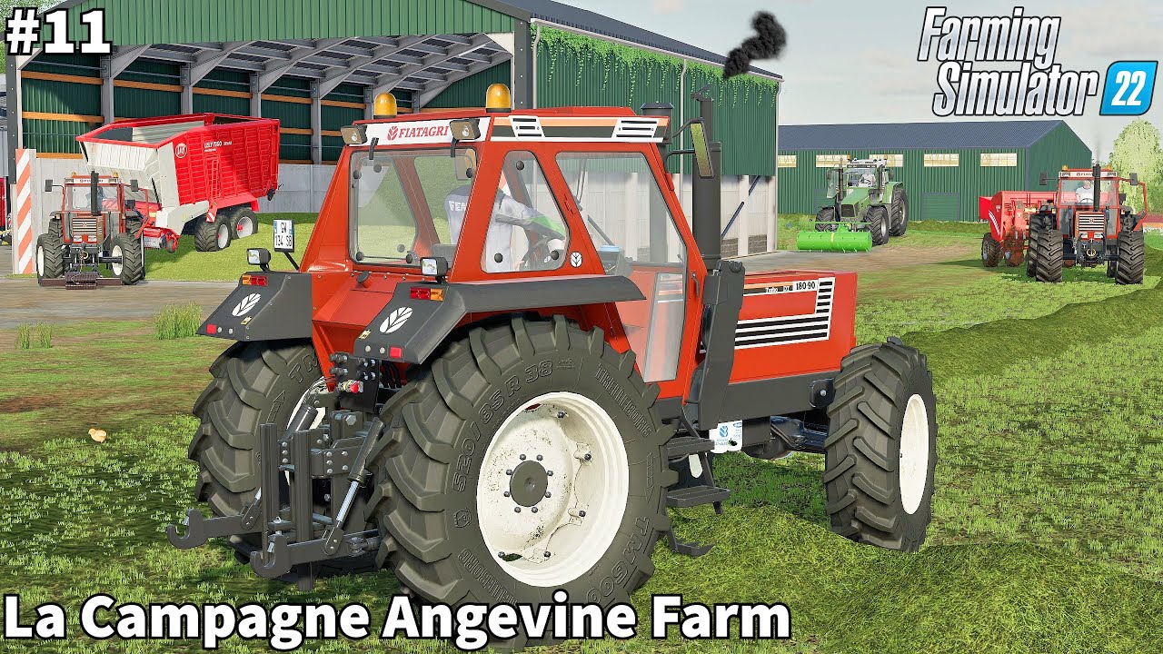 Bringing Water & Feeding Animals, Picking Up Grass Silage│La Campagne Angevine│FS 22│Timelapse#11