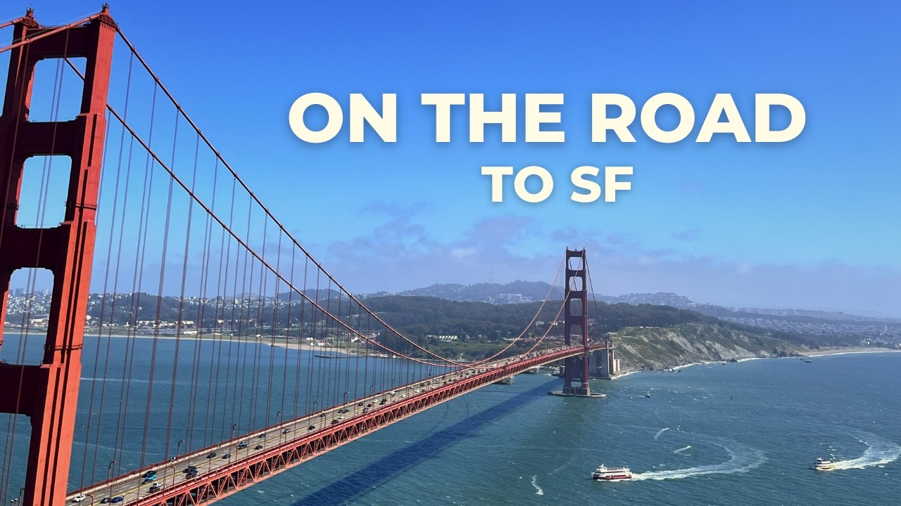 California Roadtrip 🇺🇸 | Driving Across the Golden Gate into San Francisco