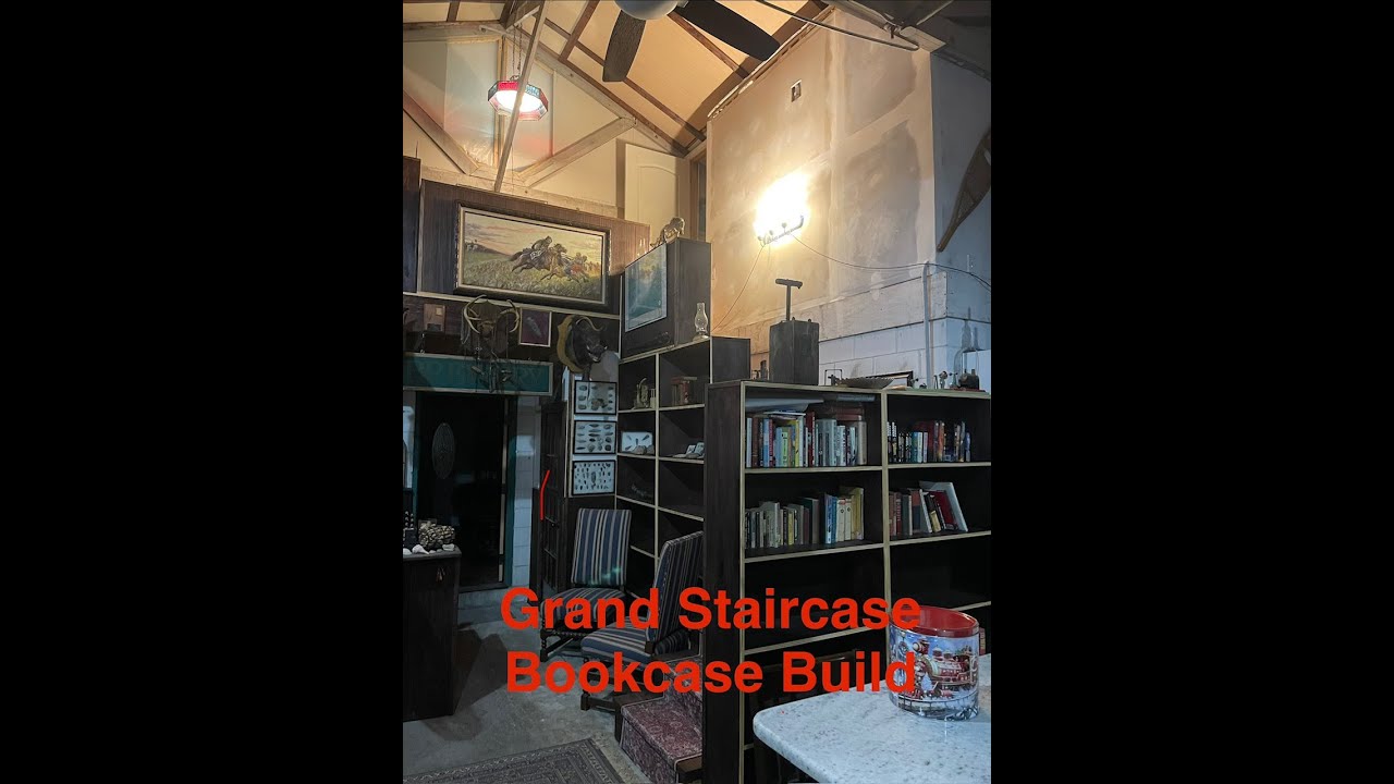 Grand Stairway Book Case Build. My largest build to date.