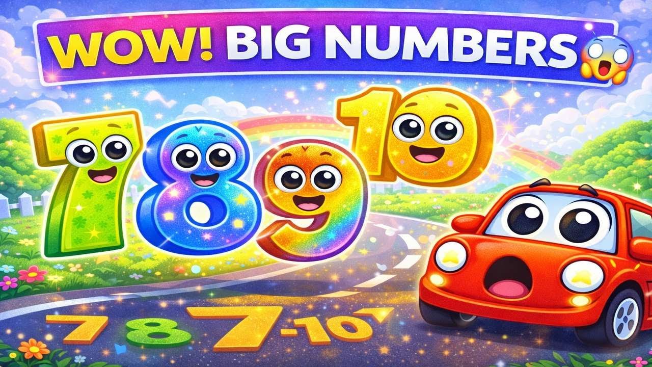 Learn Numbers With Cars 🚗 | Fun Counting Cartoon for Kids | Tiny Wheels