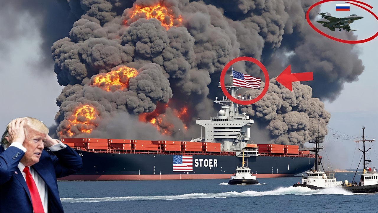 2 минуты назад! Американский грузовой корабль с 2 миллионами тонн нефти был уничтожен российскими во