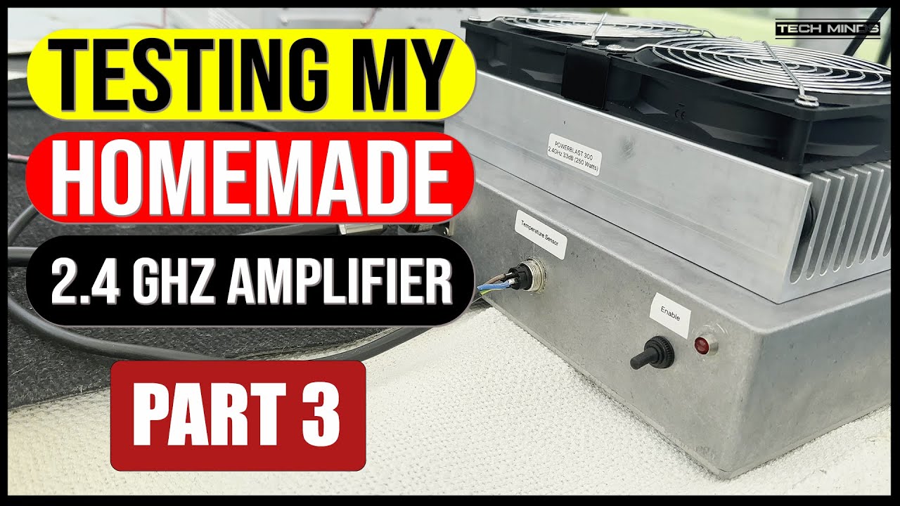 Homemade 2.4 GHz RF Amplifier - Testing ON AIR
