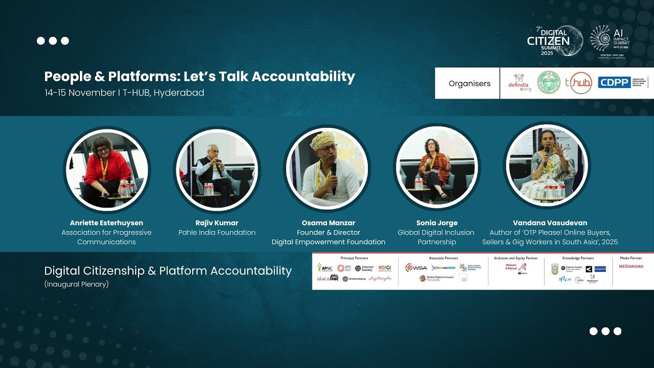 Inaugural Plenary Session &ndash; Digital Citizenship & Platform Accountability