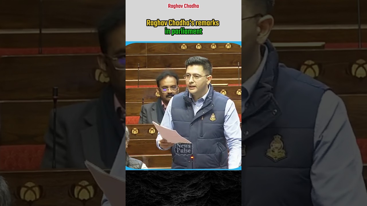 Raghav Chadha's remarks in parliament |#shortvideo