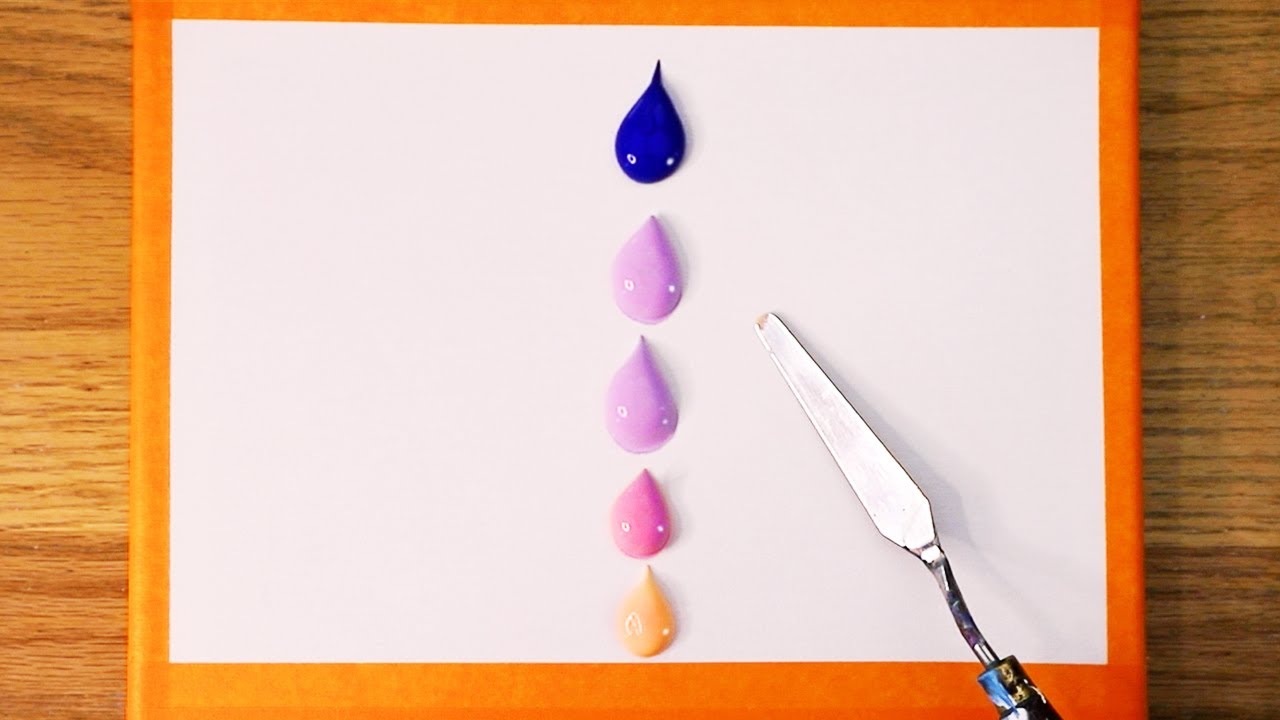 ❄️Зимнее дерево | Пошаговая картина акрилом # 283