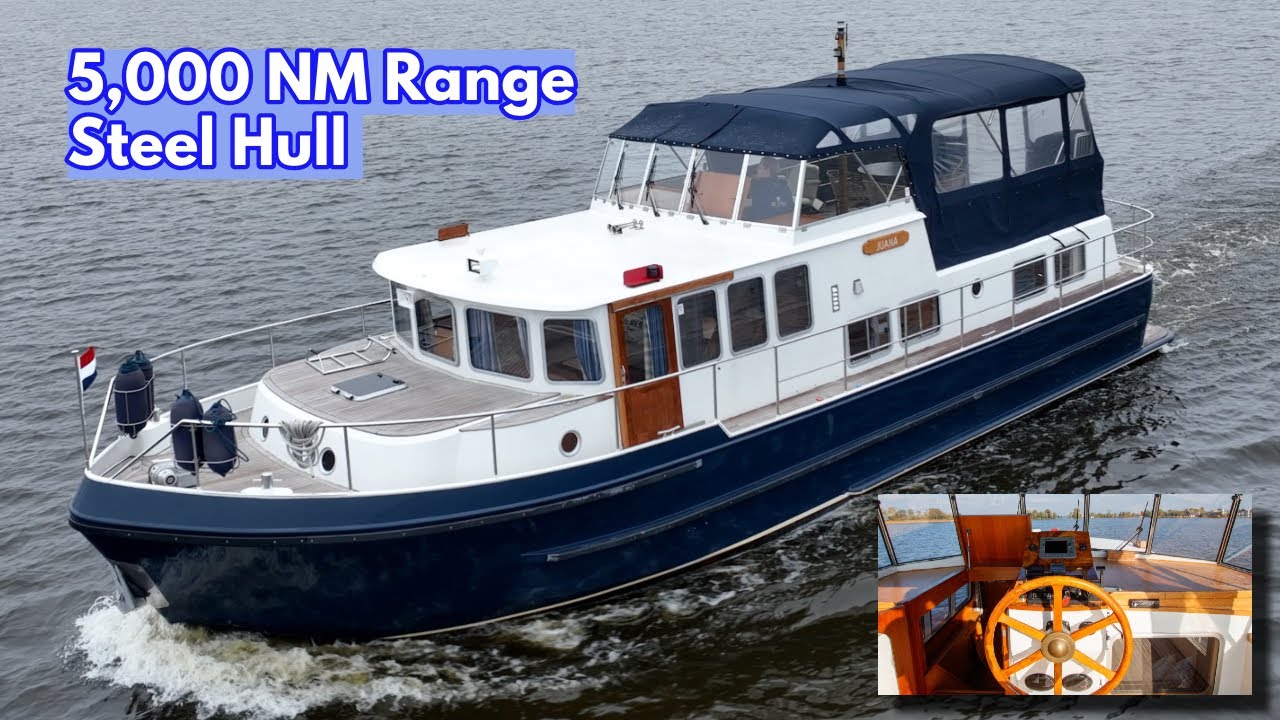 €179K STEEL Long Range Boat FOR SALE! | M/Y ‘Juana’