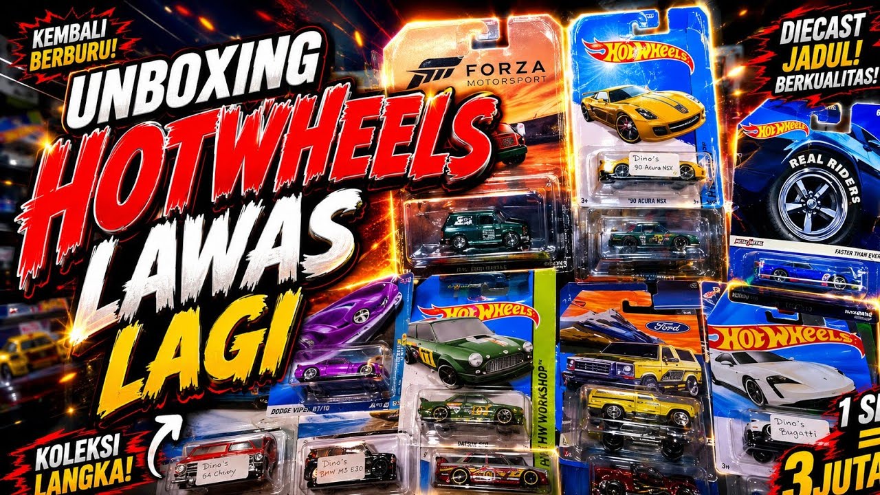 Unboxing Hotwheels lawas lagi! Retro Hotwheels Boulevard collector edition base besi banyak banget!!