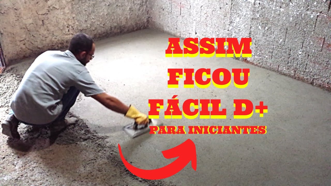 PEDREIRO ENSINA COMO FAZER CONTRAPISO LISINHO | PARA INICIANTES