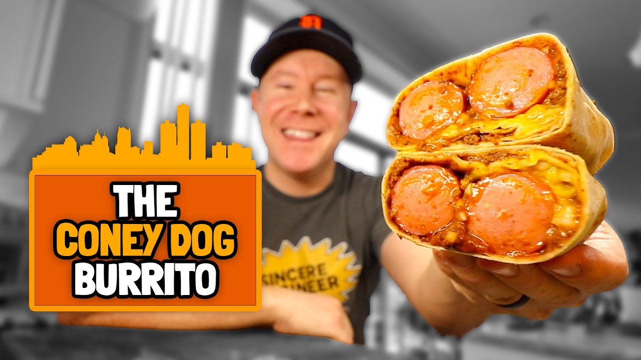 I ate the Detroit-Style Coney Dog Burrito 🌭🌯