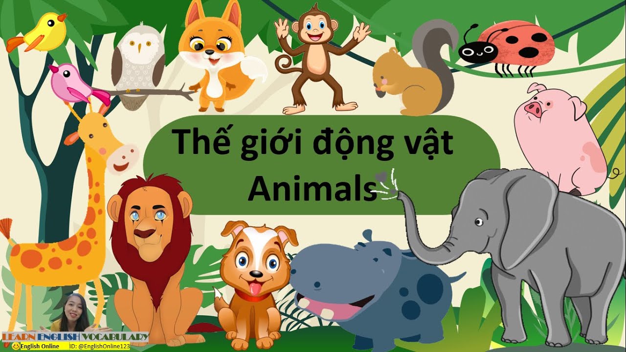 Từ Vựng Tiếng Anh: Tên Các Con Vật- Animals /English Online